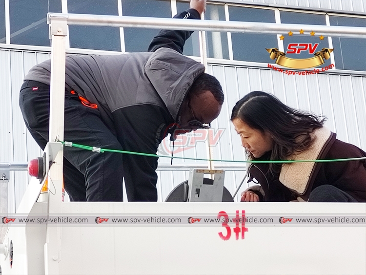Clients Have a Inspection for Fuel Trucks in SPV Factory-I